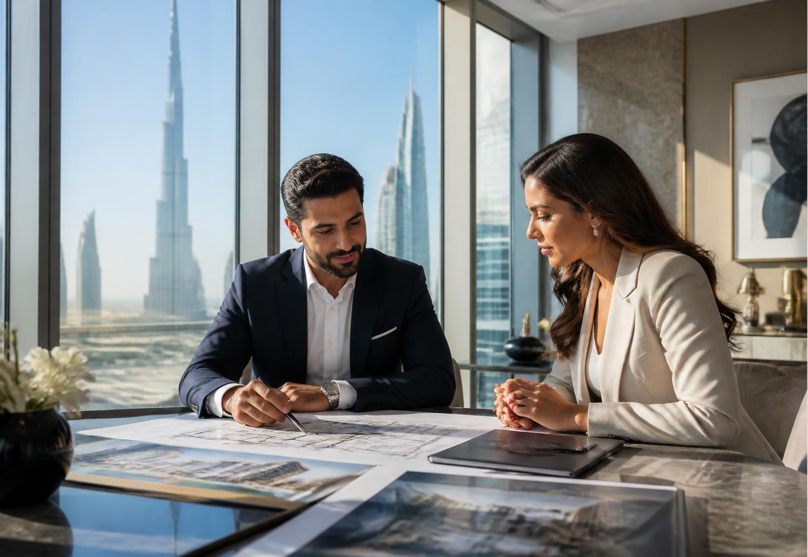 Realtree advisors reviewing Dubai property plans