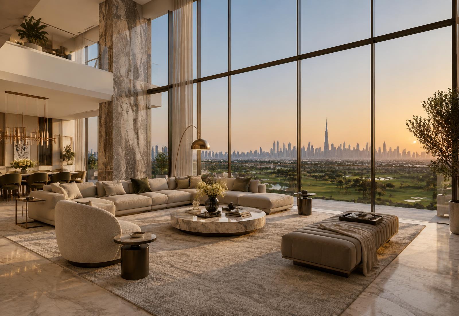 Penthouse overlooking Dubai Hills golf course